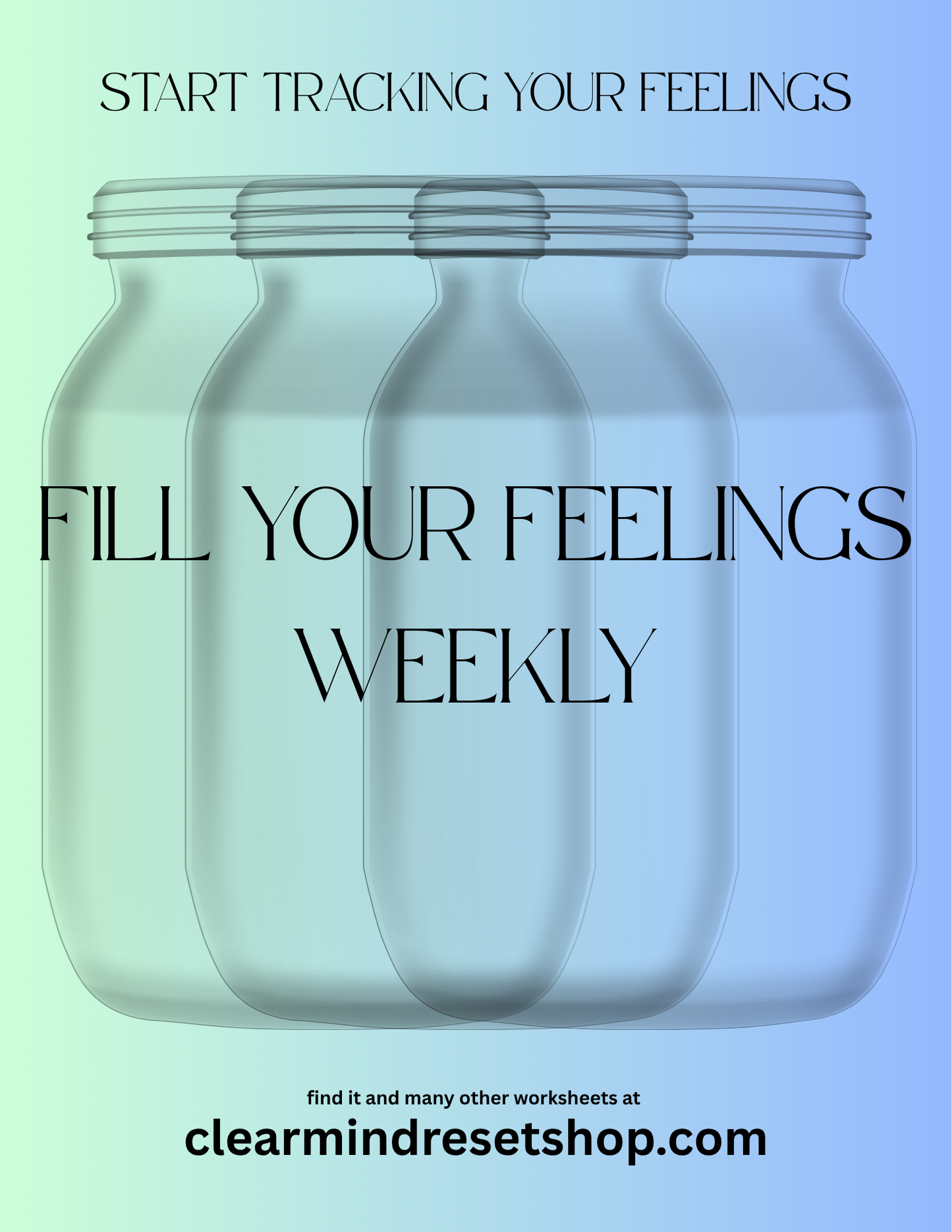 Weekly Feelings Jar Tracker