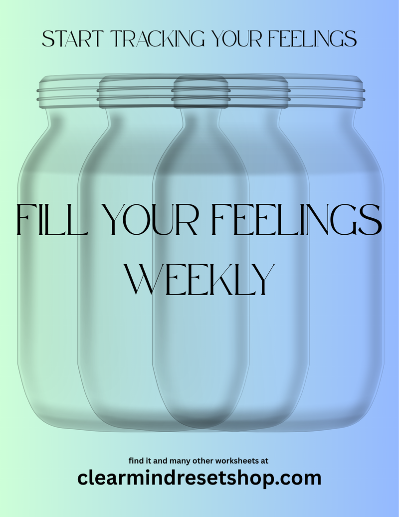 Weekly Feelings Jar Tracker